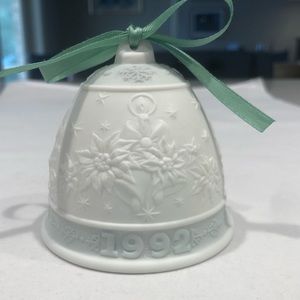 New! Lladro 1992 Commemorative Bell Ornament
